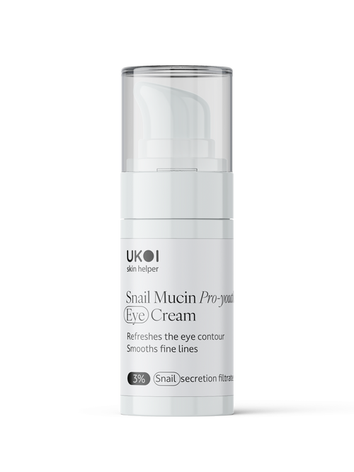 Крем під очі UKOI Snail Mucin Pro-youth з муцином равлика омолоджуючий 30 мл