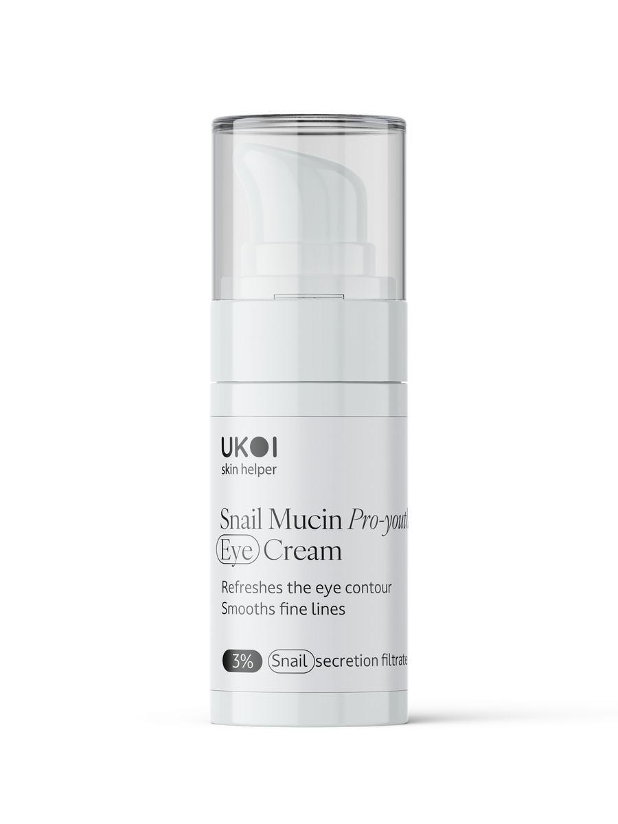 Крем під очі UKOI Snail Mucin Pro-youth з муцином равлика омолоджуючий 30 мл