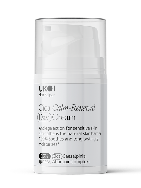 Денний крем UKOI Cica Calm-Renewal з центелою, заспокоєння та відновлення 50 мл