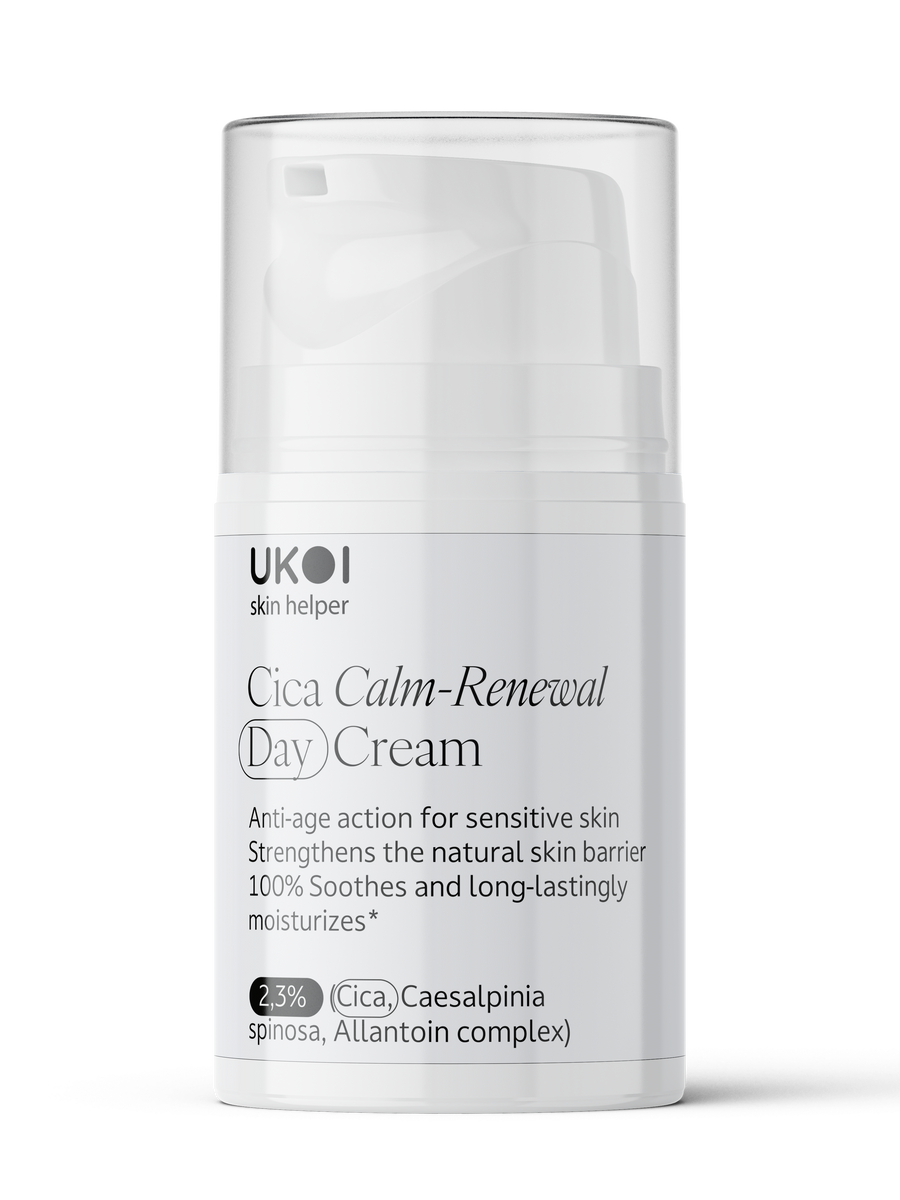 Денний крем UKOI Cica Calm-Renewal з центелою, заспокоєння та відновлення 50 мл