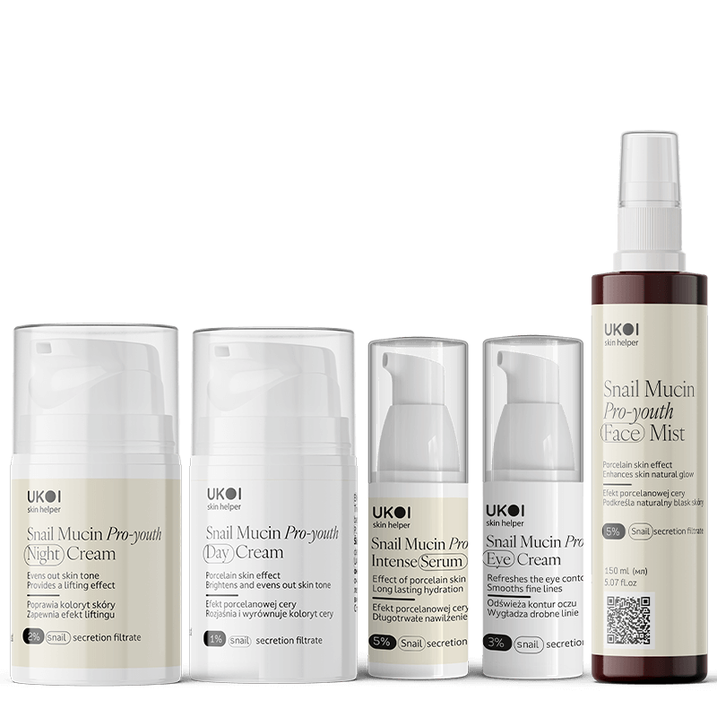UKOI Snail Mucin Pro-youth Facial Care Set with Snail Mucin